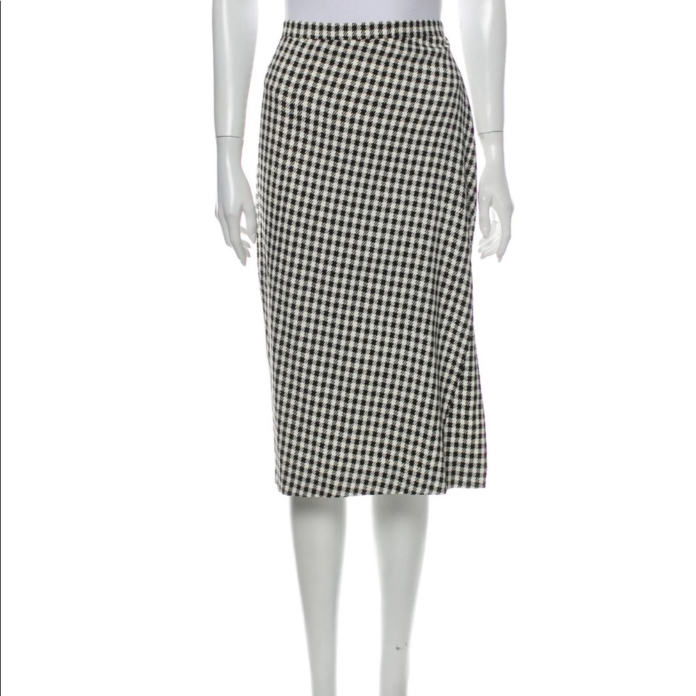 ALTUZARRA Plaid Print Midi Skirt. US10 / FR42